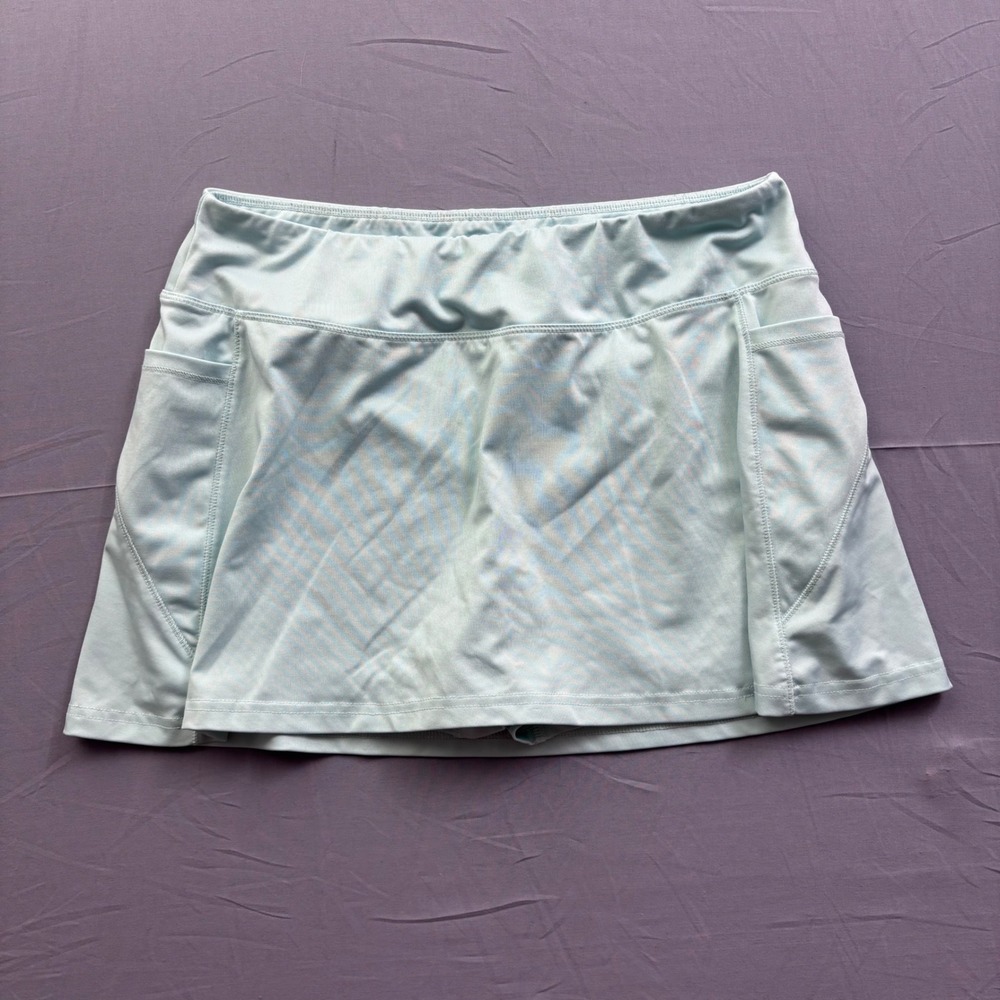 Etonic Womens Active Skort Light Aqua Blue Athletic Tennis Golf Skirt Size M